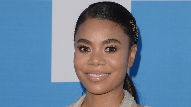 Regina Hall wearing a ponytail