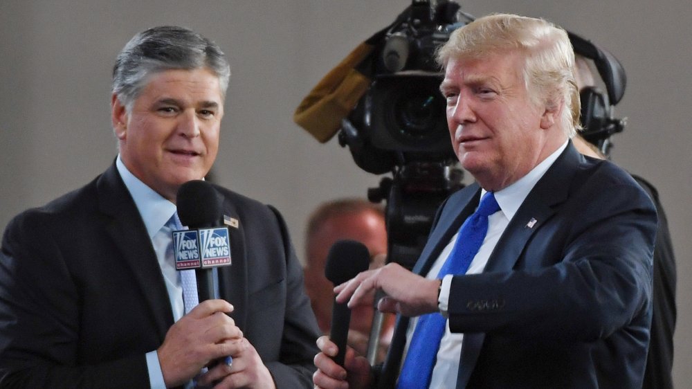 Sean Hannity with President Donald Trump