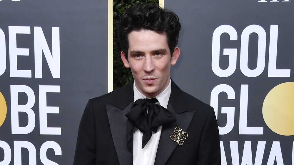 Crown star Josh O'Connor at the Golden Globes