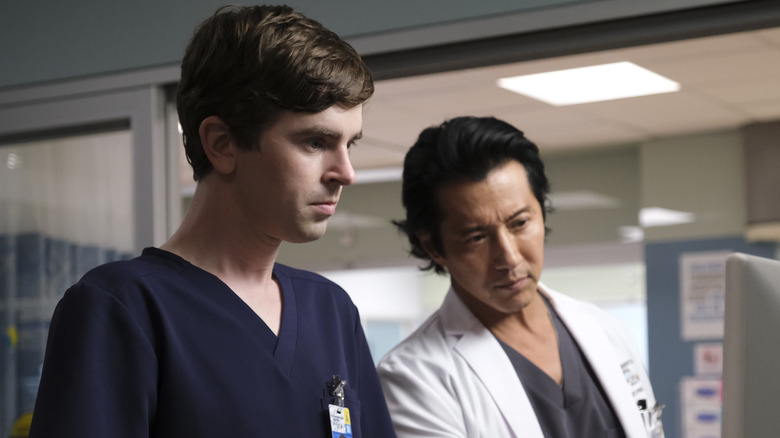 Freddie Highmore, Will Yun Lee in "The Good Doctor"