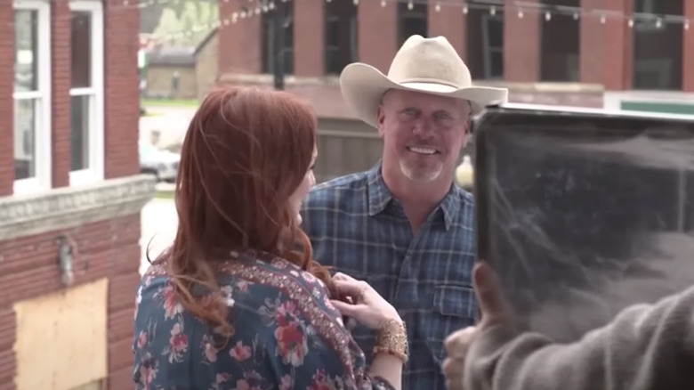 Ree Drummond and the Pioneer Woman's husband, Ladd Drummond, smiling