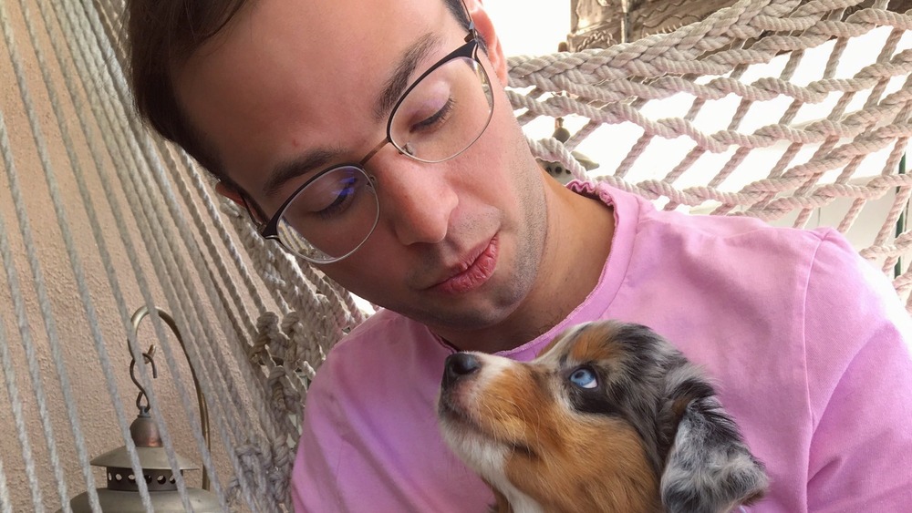 Zach Kornfeld and dog Bowie