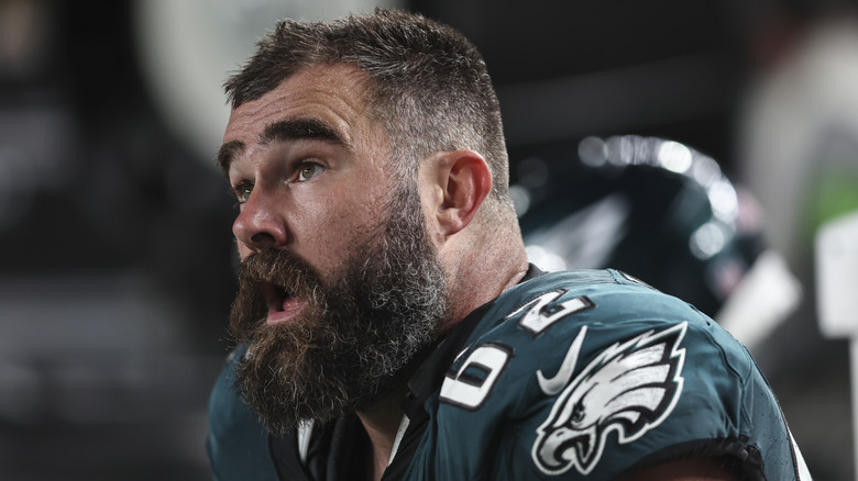 Jason Kelce on the football field