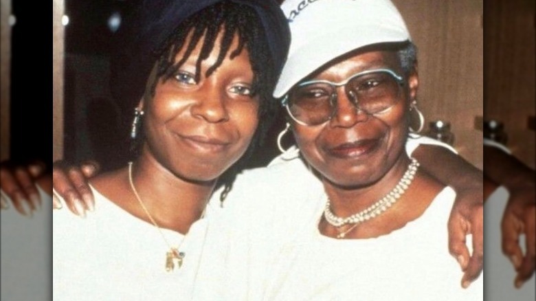 Whoopi Goldberg and her mom Emma