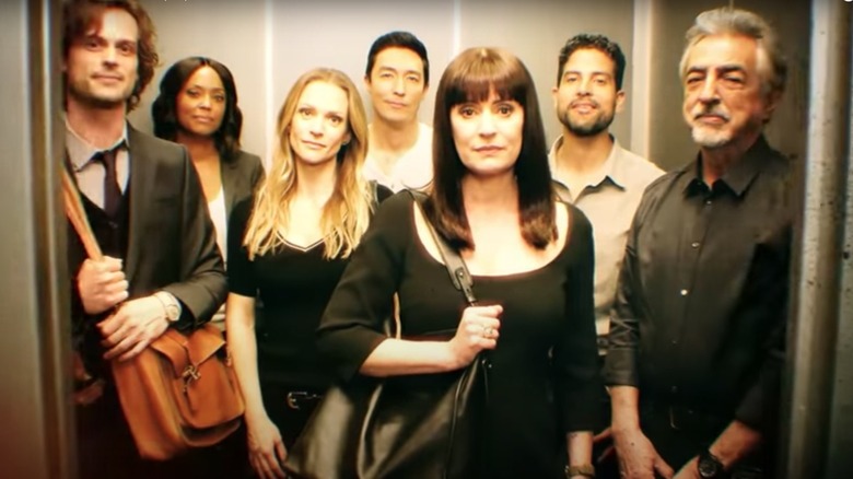 The cast of Criminal Minds posing