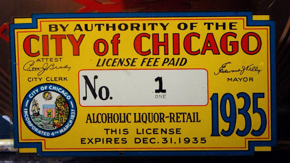 Post-Prohibition Chicago liquor license