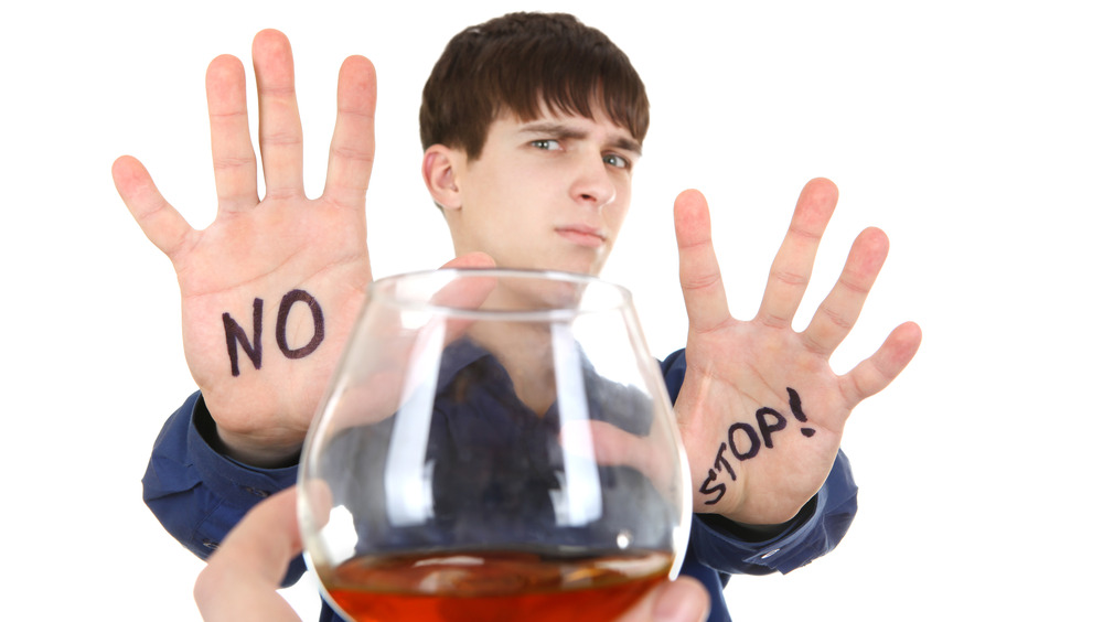 Person refusing alcohol