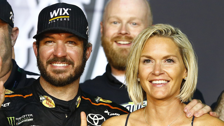 Shelly Pollex and Martin Truex Jr. at event