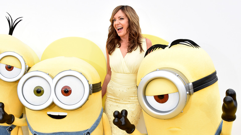 Allison Janney with Minions