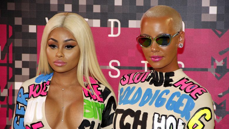 Blac Chyna, Amber Rose posing