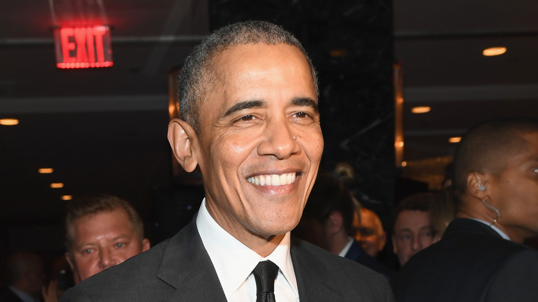 Barack Obama smiling