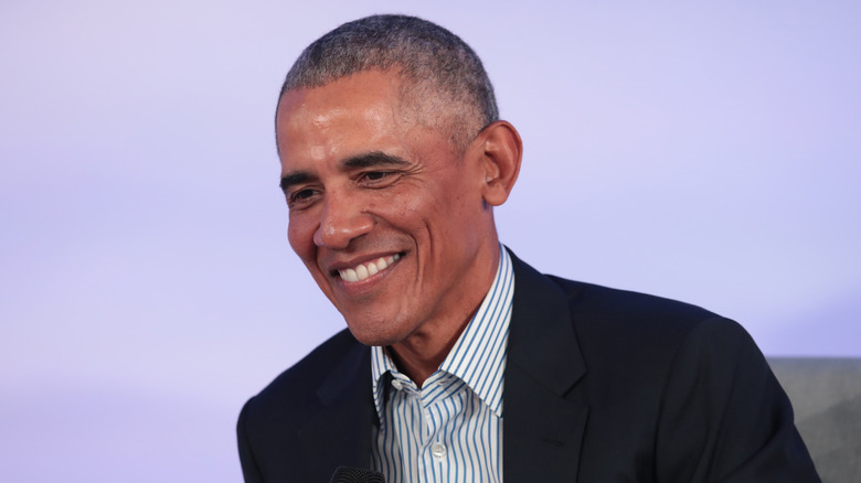 Barack Obama smiling