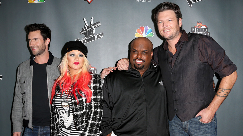 Adam Levine, Christina Aguilera, CeeLo Green, Blake Shelton