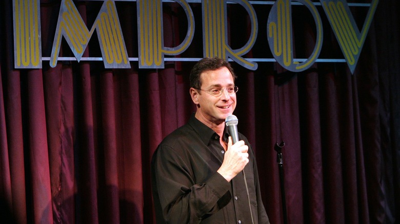 Bob Saget performing at The Improv