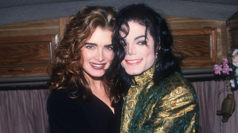 Brooke Shields and Michael Jackson