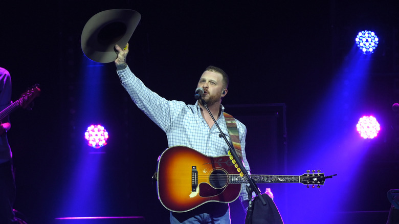 Cody Johnson performing on stage