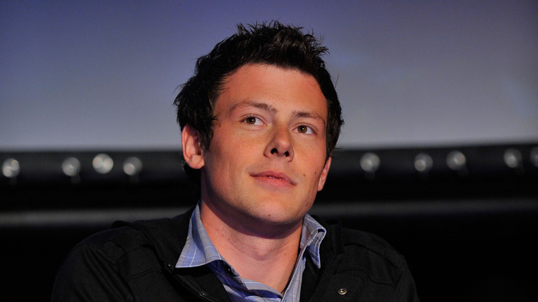 Cory Monteith looking on