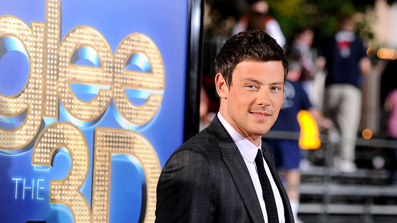 Cory Monteith poses 