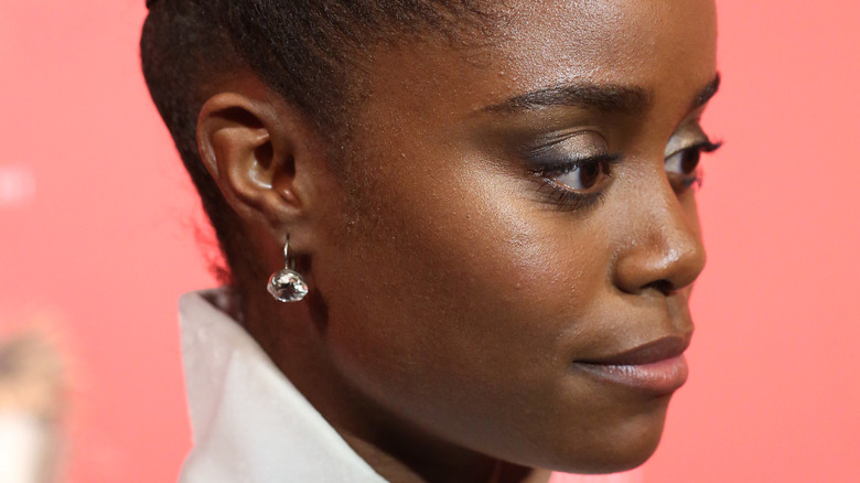 Side view of Denée Benton