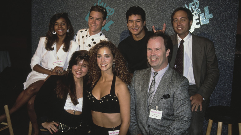 Elizabeth Berkley and Saved by the Bell cast