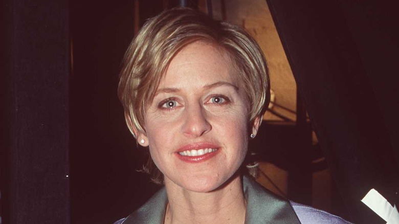 Younger Ellen DeGeneres smiling