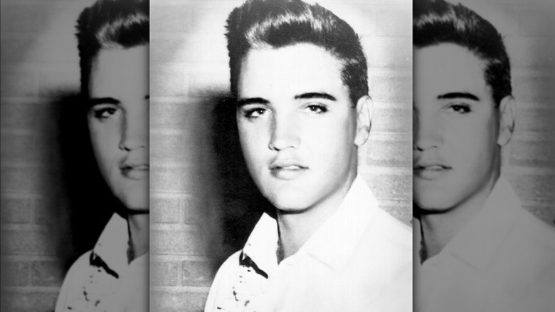 Elvis Presley smiling