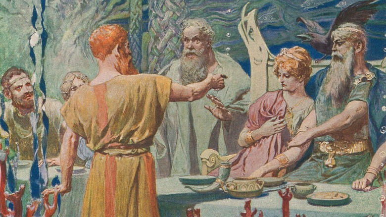 Fine art image of Loki at Ægir's banquet