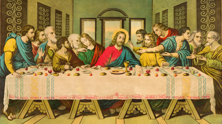 A depiction of the Last Supper