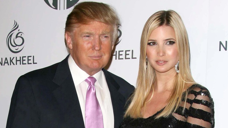 Donald, Ivanka Trump posing together