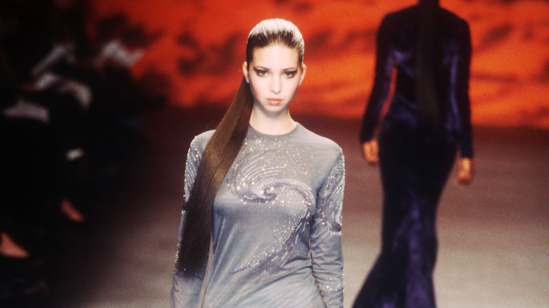 Ivanka Trump on the runway, 1999