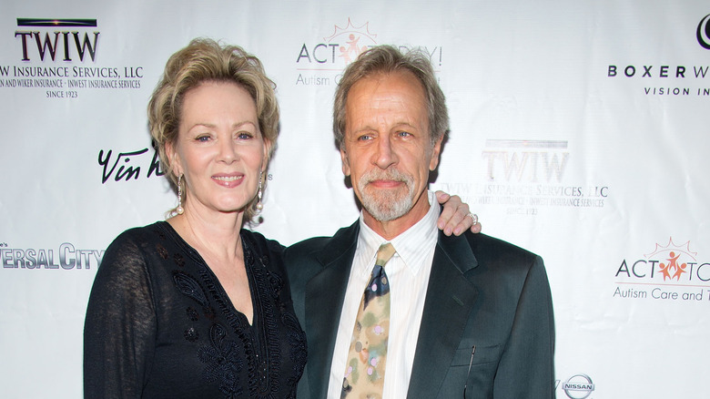 Jean Smart posing with her husband, Richard Gilliland