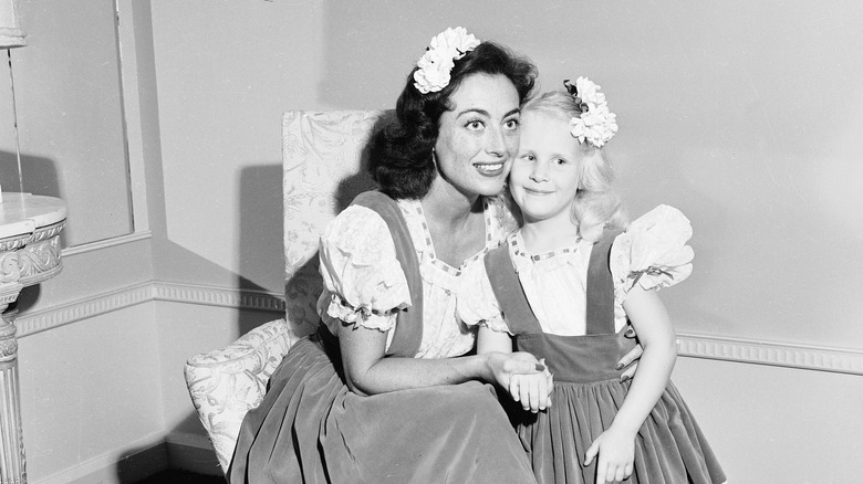 Joan Crawford with her daughter