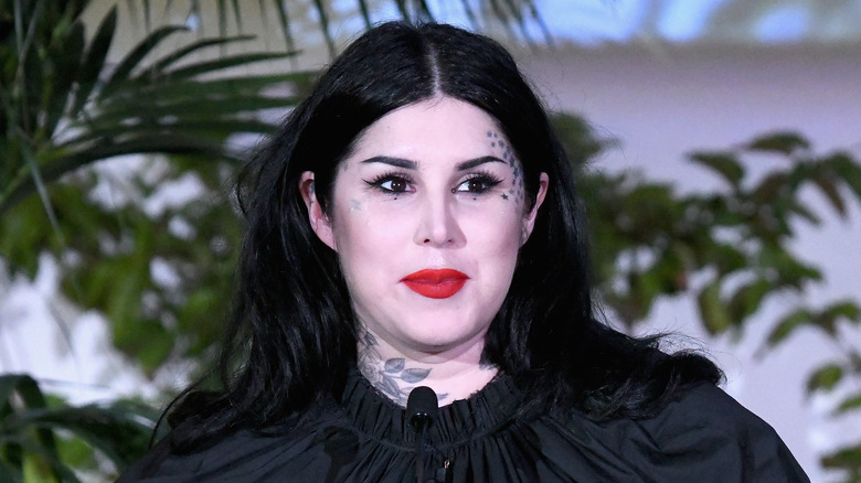 Kat Von D giving a speech