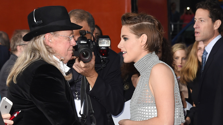 Kristen Stewart and her father speaking