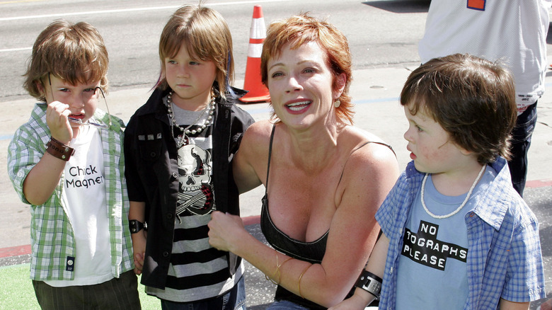 Lauren Holly, her three sons
