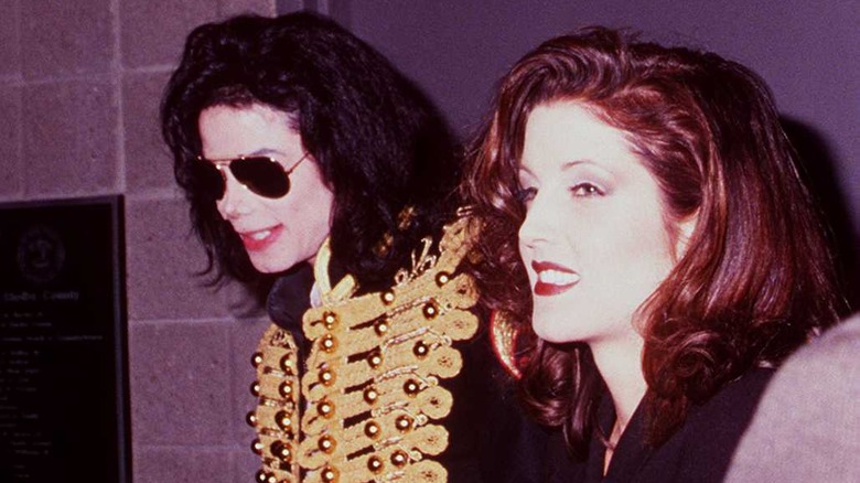 Lisa Marie Presley and Michael Jackson