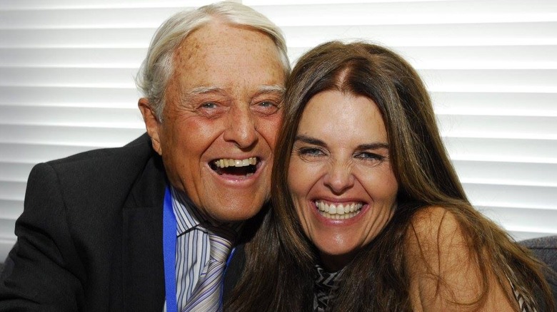 Maria Shriver laughing with her dad