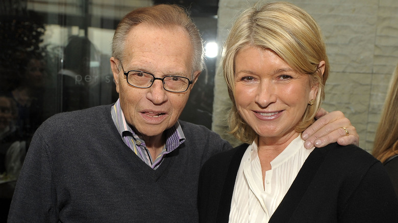 Martha Stewart and Larry King