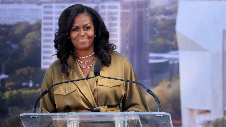 Michelle Obama speaking 