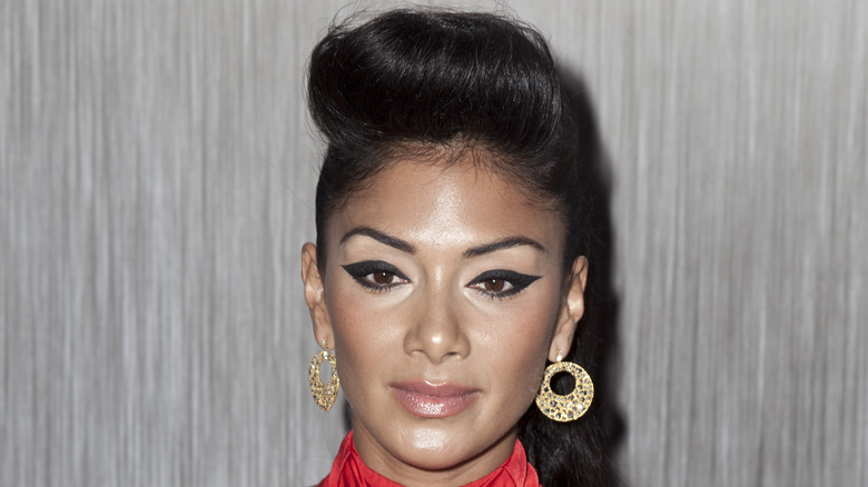 Nicole Scherzinger with her hair high