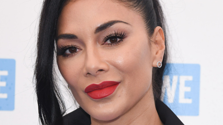 Nicole Scherzinger with red lipstick