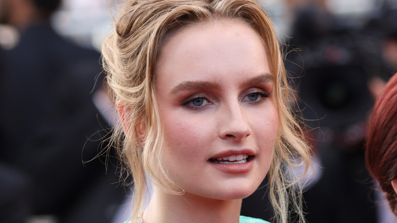 Olivia DeJonge at a premiere