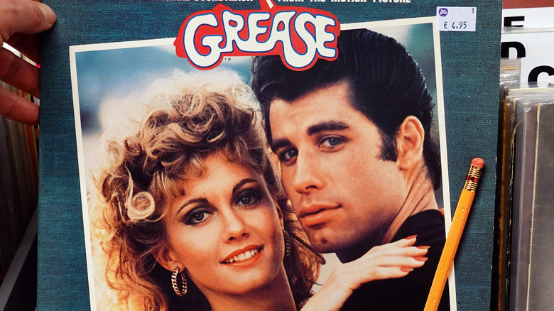 Olivia Newton-John on Grease album cover