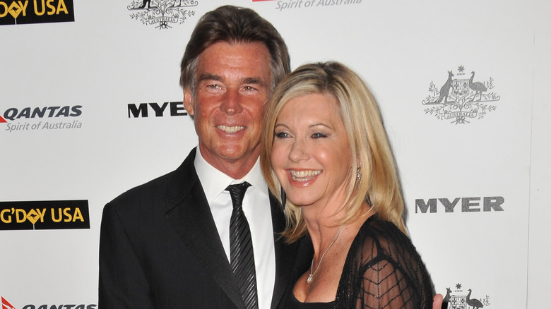 John Easterling and Olivia Newton-John laughing