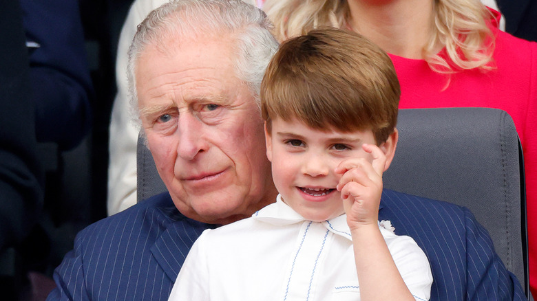 King Charles III and Prince Louis