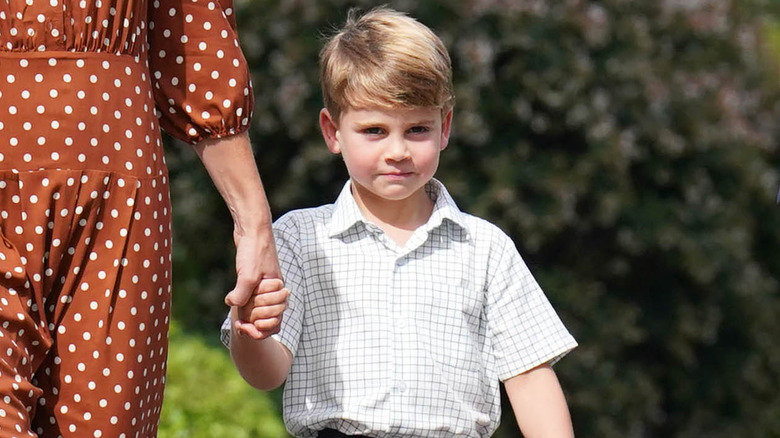 Prince Louis on his first day of school