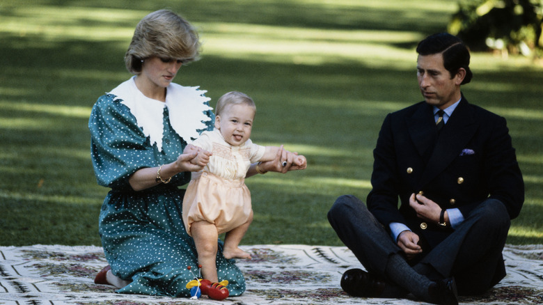 Princess Diana, baby William, Prince Charles