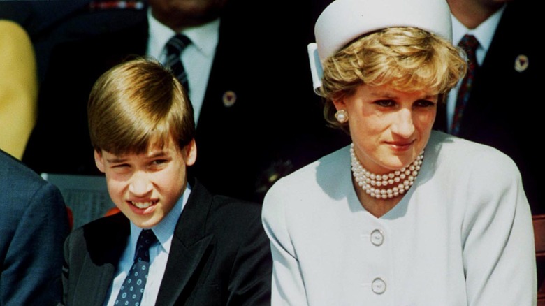 Young Prince William, Princess Diana