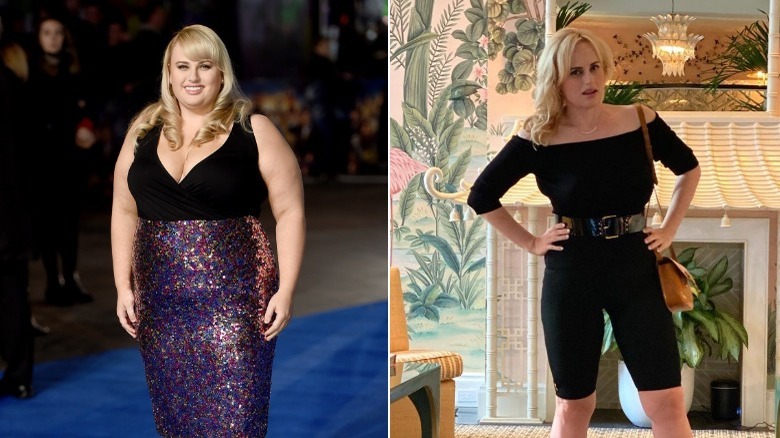 Rebel Wilson smiling, Rebel Wilson with her hands on her hips