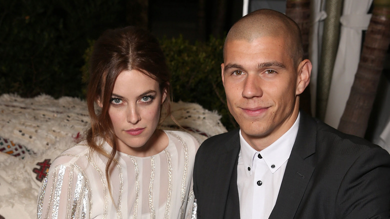 Riley Keough posing with her husband, Ben Smith-Petersen